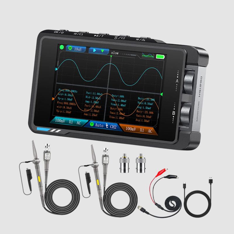 Fnirsi DS-215H 2-IN-1 50MHz Digital Oscilloscope