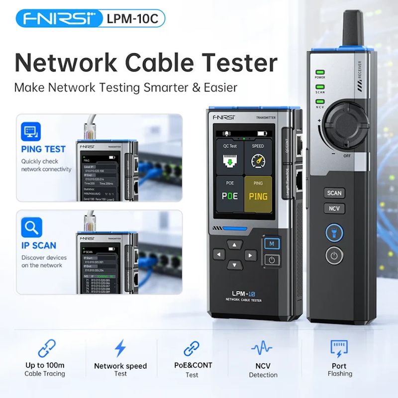 Fnirsi LPM-10C Multifunctional Network Cable Tracker